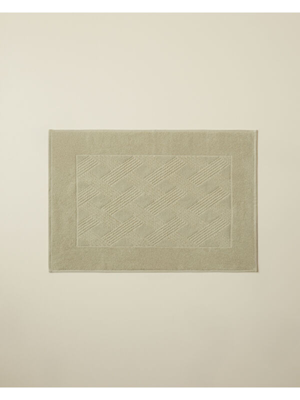 English Home Chic Diamond Pamuk Ayak Havlusu 50x70 cm Açık Yeşil