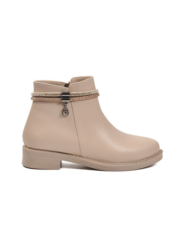 Bej Cilt Fermuarlı Kaymaz Bot 325126 Z - Görsel 3