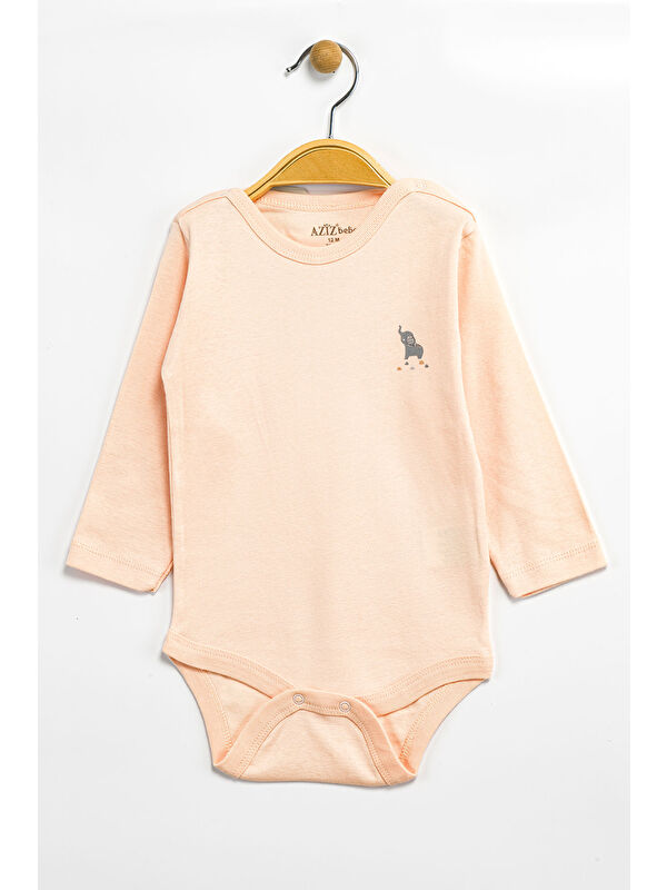 AZİZ BEBE Erkek Kız Bebek Çıtçıtlı % 100 Pamuk Body & Zıbın 0 Ay - 12 Ay