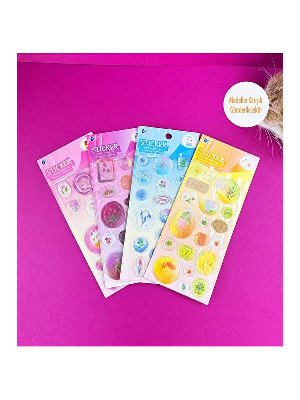 Bam Hediyelik Eşya Renkli Mühür Tasarımlı Sticker