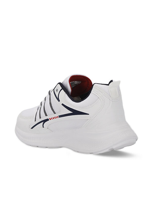 MACELLAN Erkek Sneaker Ayakkabı Beyaz / Lacivert - Görsel 4