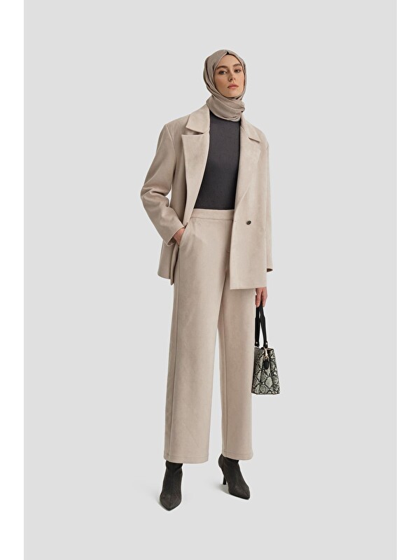 ARMİNE Süet Blazer Ceket 24K5710 Bej
