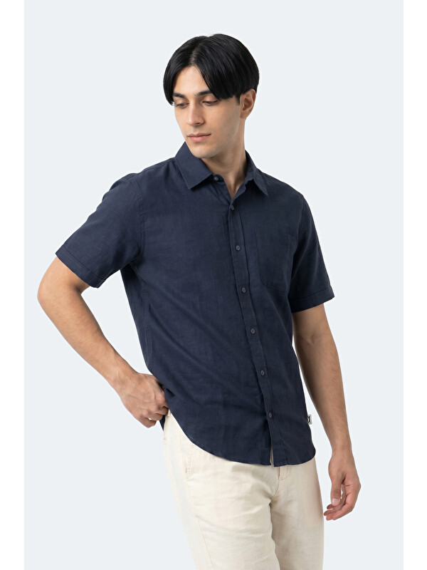 SLAZENGER KIRTIDA Erkek Indigo Gömlek