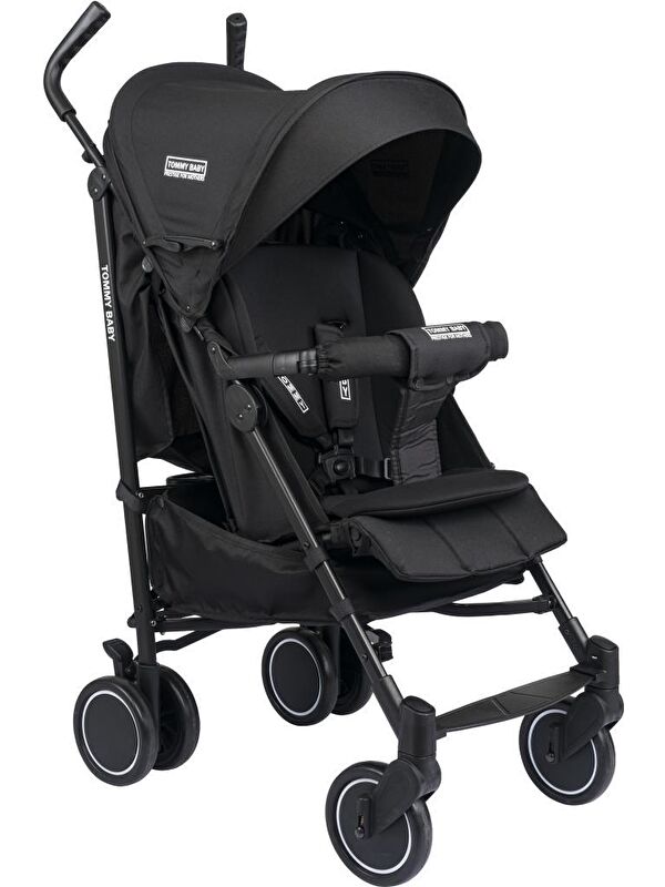 TOMMYBABY Luppo Black Tam Yatar Baston Bebek Arabası Puset