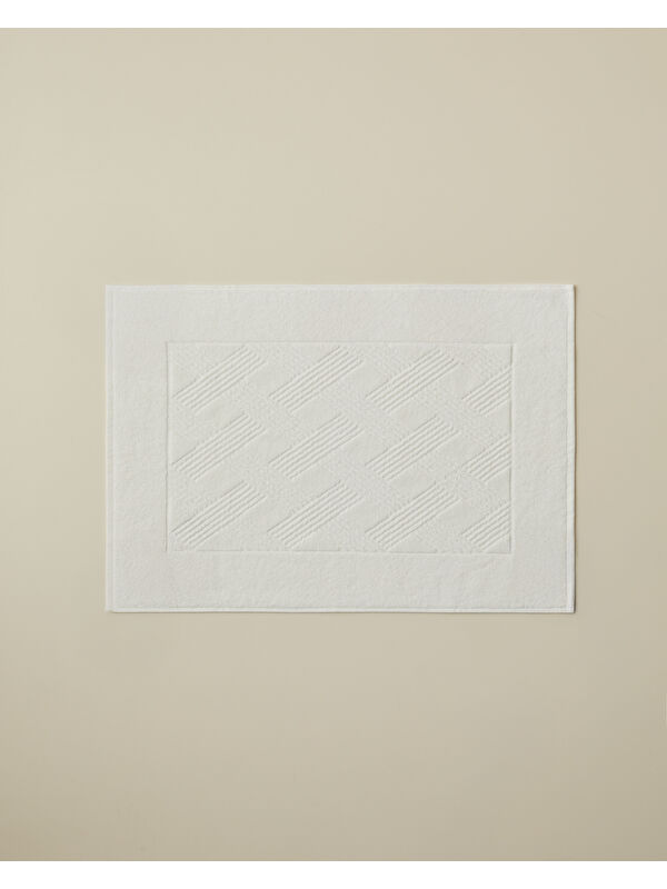English Home Chic Diamond Pamuk Ayak Havlusu 50x70 cm Fildişi