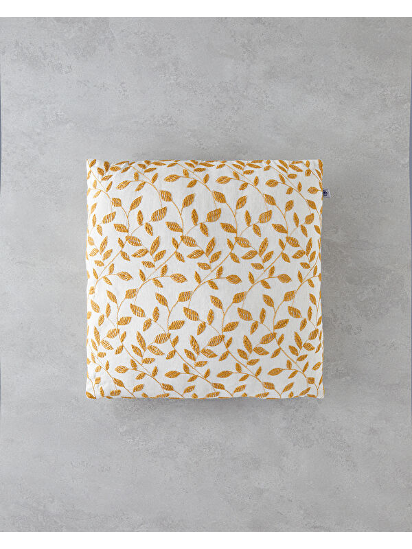 English Home Shine Line Kırlent Kılıfı 42x42 cm Hardal