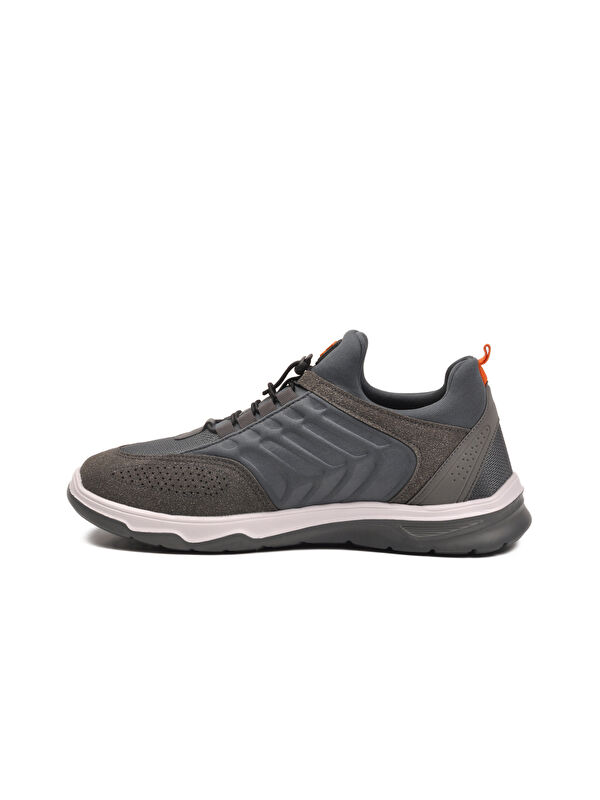 Füme Elastik Bağcıklı Hafif Esnek Erkek Spor Ayakkabı Dong 2534 M - Görsel 5