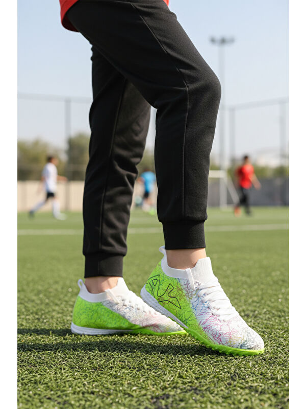 Playup Siyah Playup Bilekten Lastikli Unisex Halı Saha Ayakkabısı GH-252-153 G