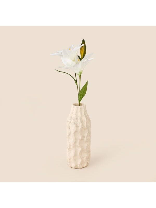 Evidea Deco Zambak Yapay Dal Çiçek - Beyaz - 61 cm