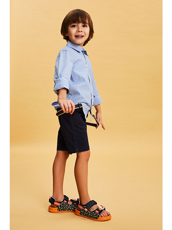 İnkago Hafif Erkek Okul Öncesi Lacivert Sandalet - Görsel 2