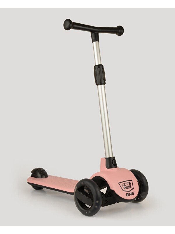 Let's Be Child Let's Ride Işıklı ve 3 Tekerlekli Pembe Çocuk Scooter