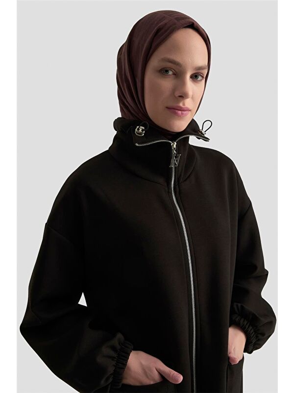 ARMİNE Yüksek Yaka Örme Giyçık 25Kd1503 Siyah