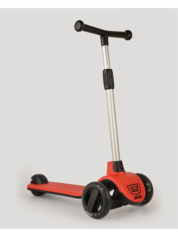Let's Be Child Let's Ride Işıklı ve 3 Tekerlekli Kırmızı Çocuk Scooter