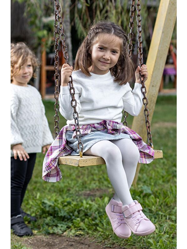 Smart Walker High Top Pembe Işık Barefoot Çocuk Bot - Görsel 5