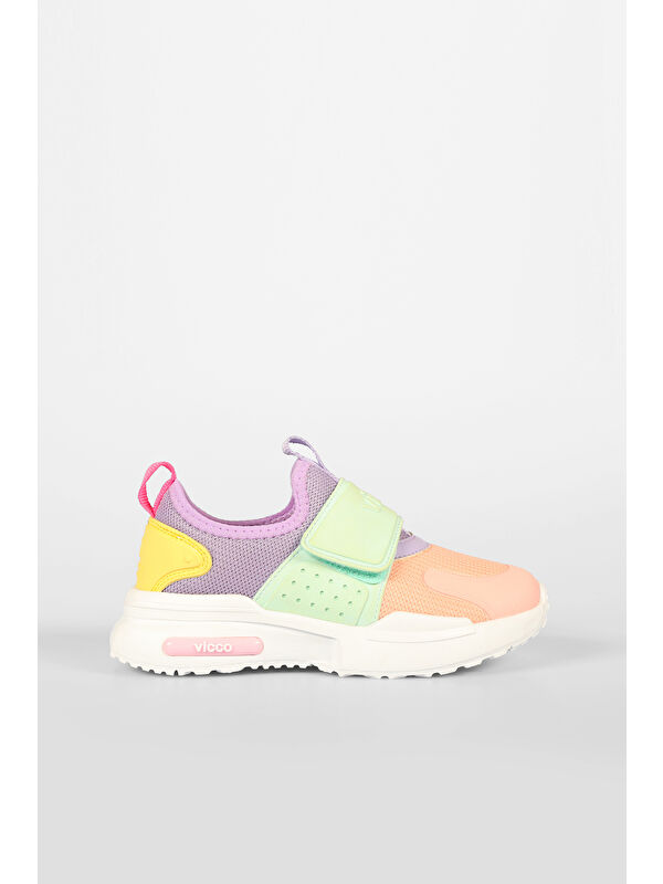 Crazy Basic Kız Çocuk Pudra Spor Ayakkabı - Görsel 2