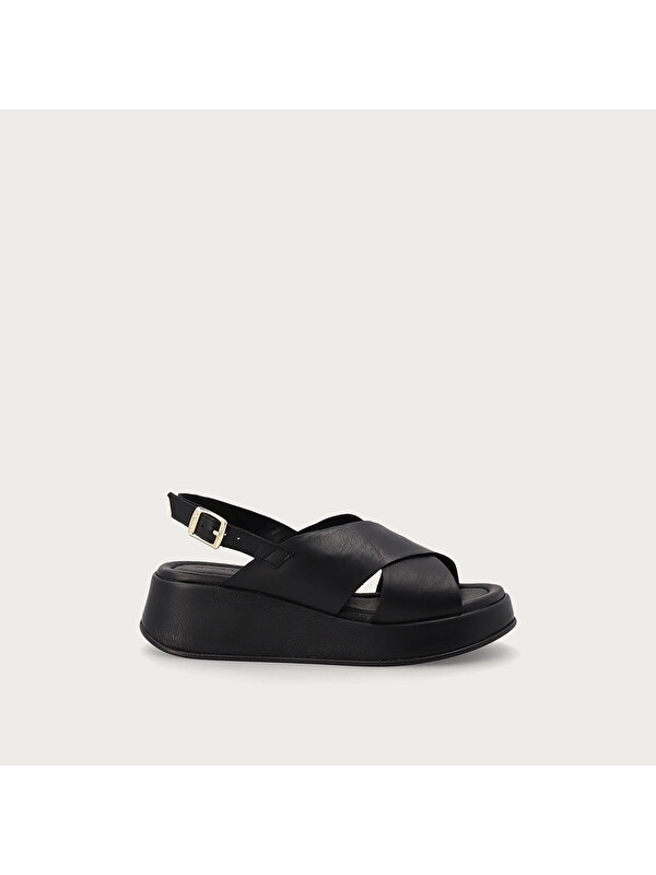 Frau Kadın Sandalet 04M4 LEATHER Platform Sandals