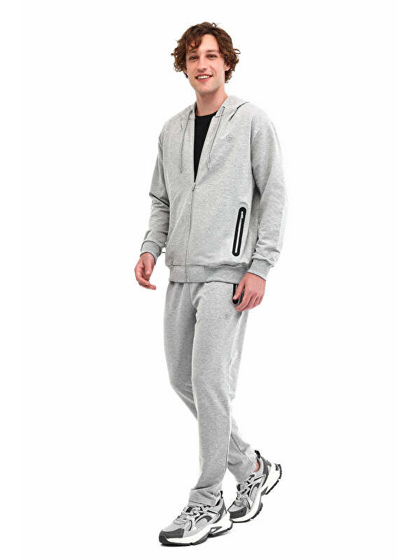 Lumberjack MB SMR T.SUIT 5PR GRI MELANJ Erkek Eşofman Takımı