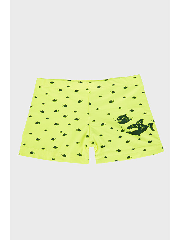 Slipstop Chucky Desenli Lastikli Bel Boxer Mayo Short SR2631000006