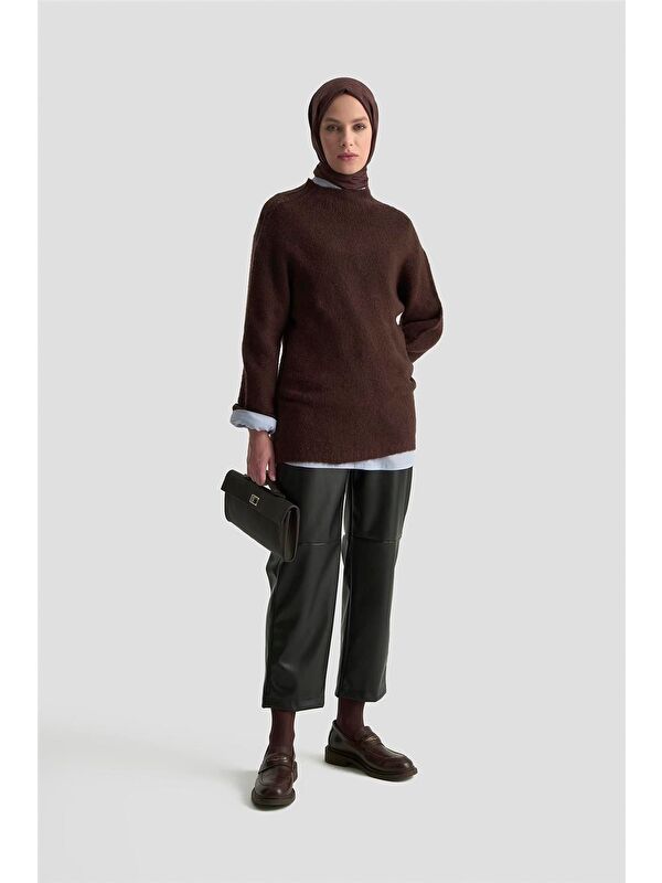 ARMİNE Deri Pantolon 25Kd1701 Siyah