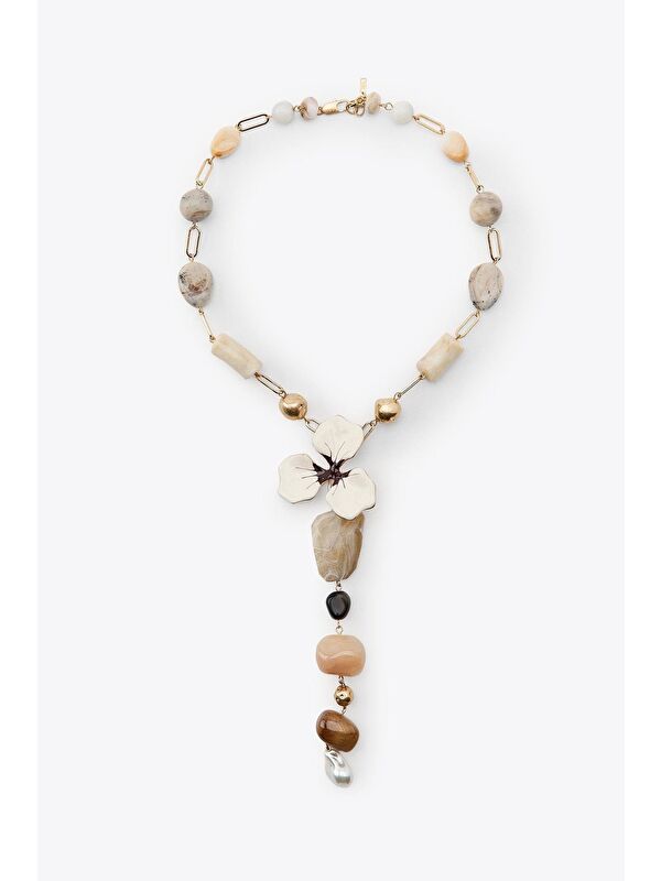 New Obsessions Naturel Çiçek Kolye