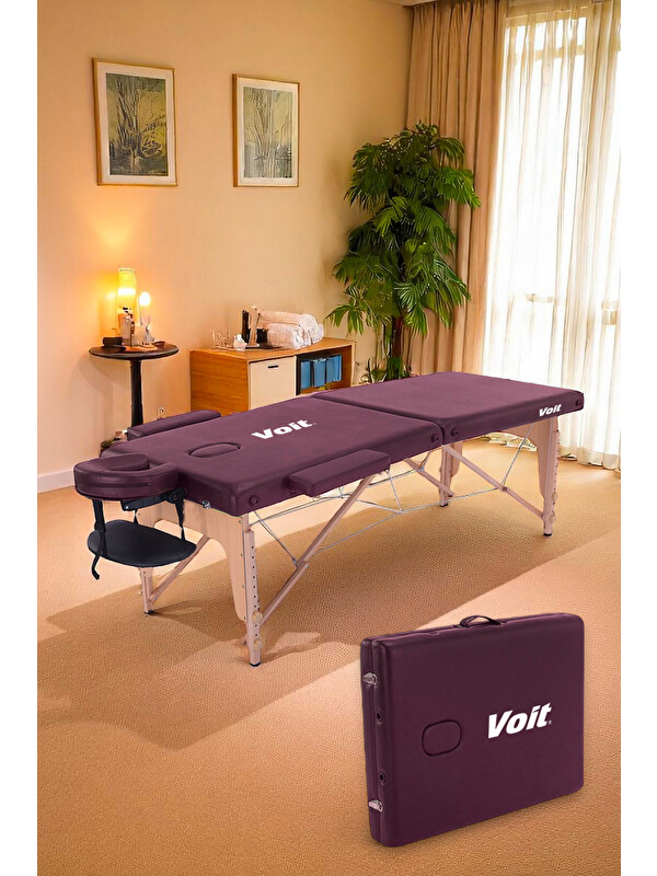 Voit 55003 Bordo Çanta Şeklinde Katlanabilir Masaj Masası Kılıf Hediyeli