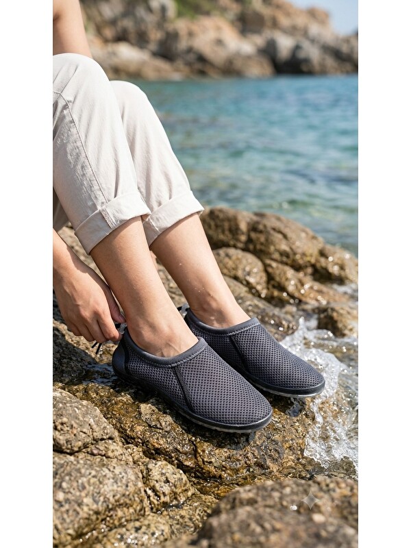 MODAFRATO BEACH-70 Unisex Aqua Deniz Ayakkabısı Suya Dayanıklı Kaydırmaz Taban Sörf Havuz Plaj Ayakkabısı
