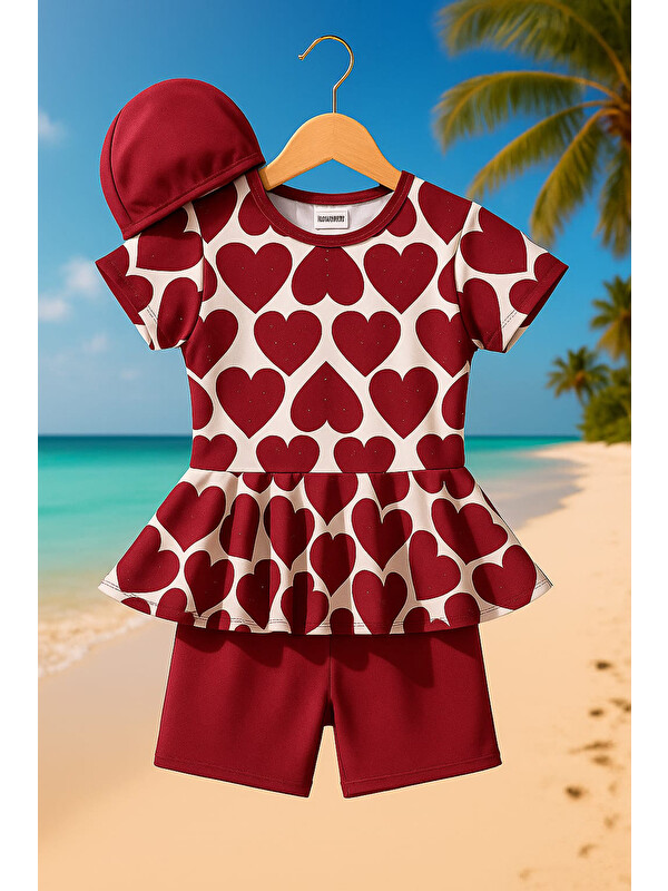 My Kids Wear Üç Parça Kız Çocuk Boneli Mayo