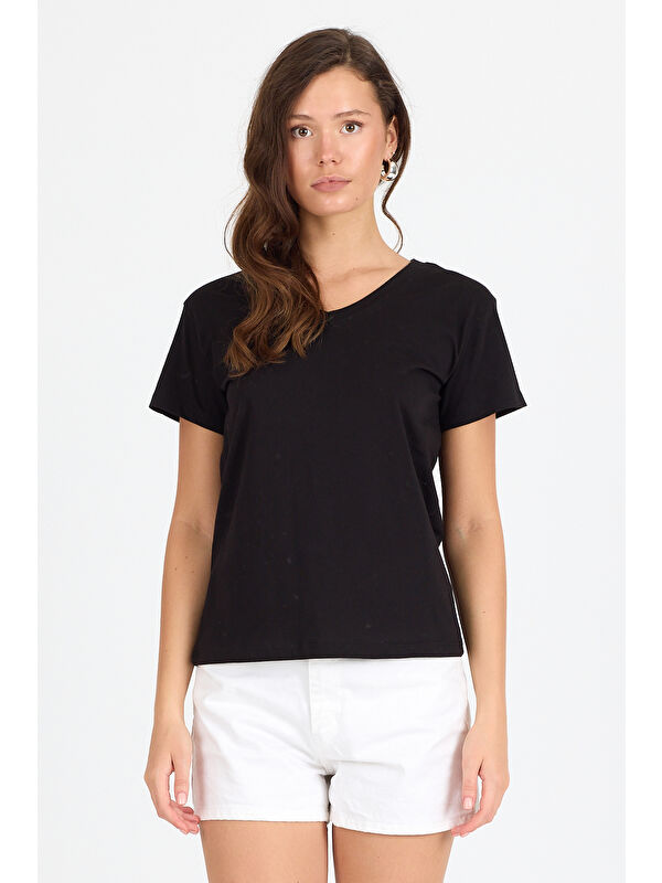 Rodi Kadın V Yaka T-shirt 3005