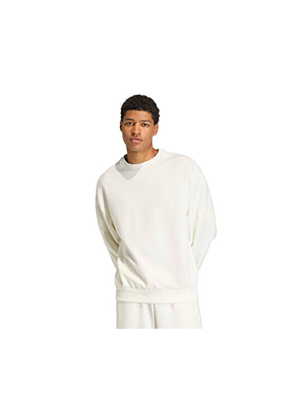 Adidas M Sl Sk Crew Erkek Günlük Sweatshirts KF8585 Beyaz
