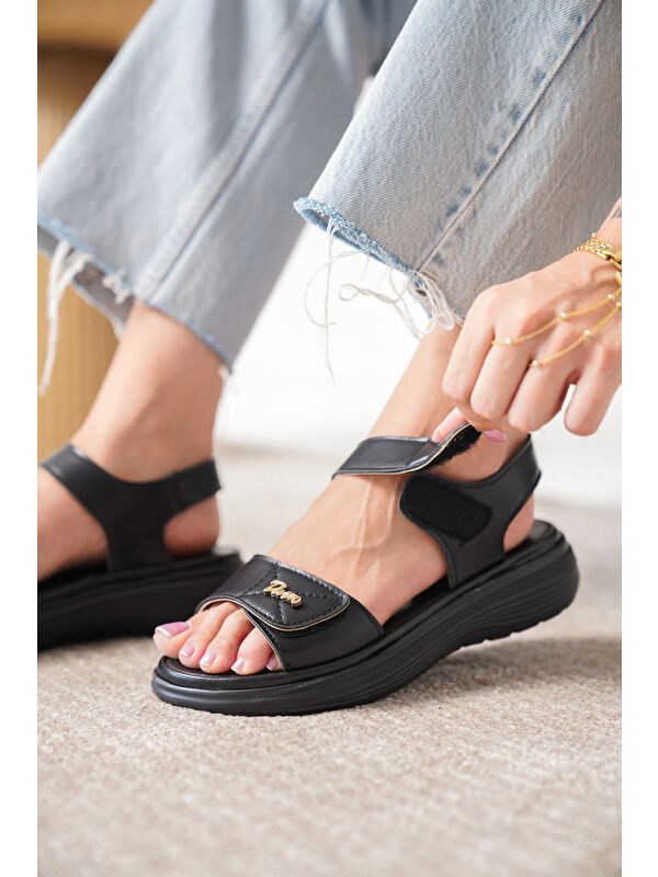 D685 Günlük Ortopedik Kadın Sandalet - Görsel 5