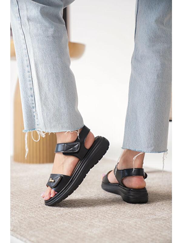 D685 Günlük Ortopedik Kadın Sandalet - Görsel 6