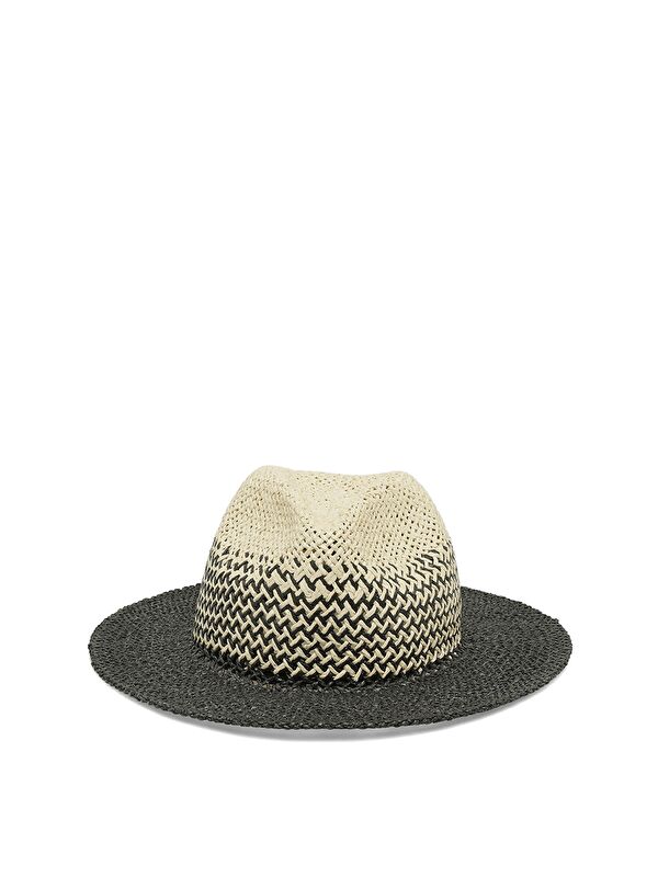 Butigo DARK STRAW HAT-W 4FX Siyah Kadın Hasır Şapka