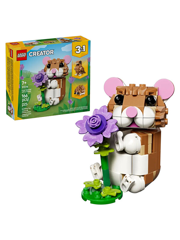 Lego Creator 3’ü 1 Arada Sevimli Hamster ile Çiçek 31376