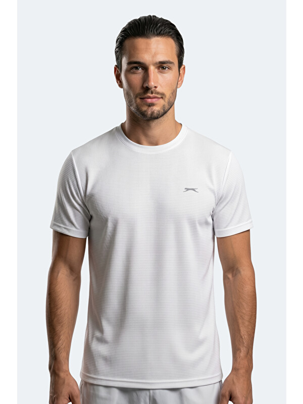 SLAZENGER HIJACK I Erkek Beyaz Tişört