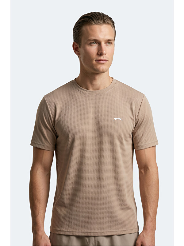 SLAZENGER HIJACK I Erkek Vizon Tişört