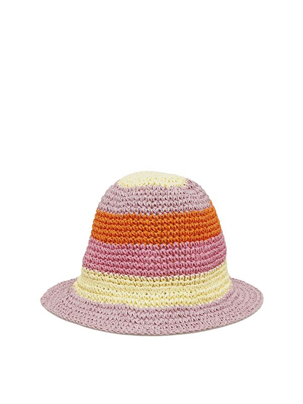Butigo COLOUR STRAW HAT-W 4FX Çok Renkli Kadın Hasır Şapka