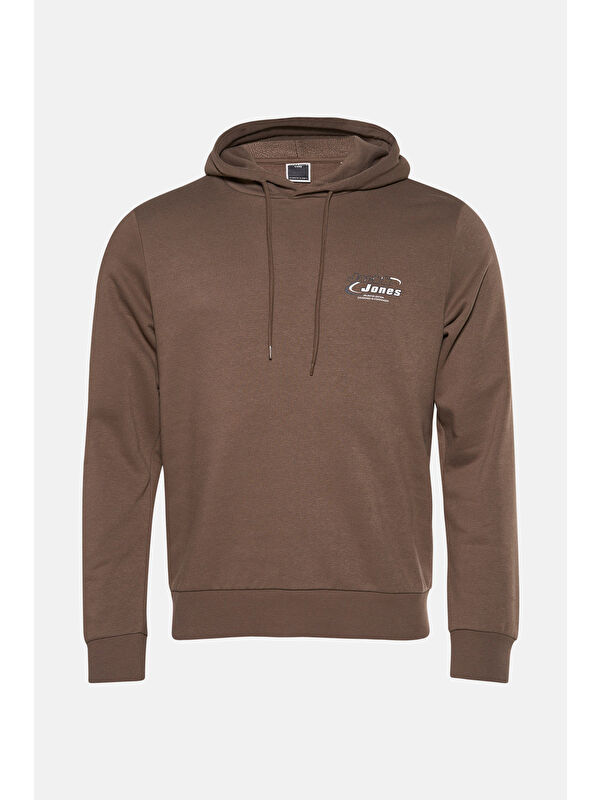 Jack & Jones Core Jcoboost Pamuklu Regular Fit Logolu Kapüşonlu Sweat 12284472