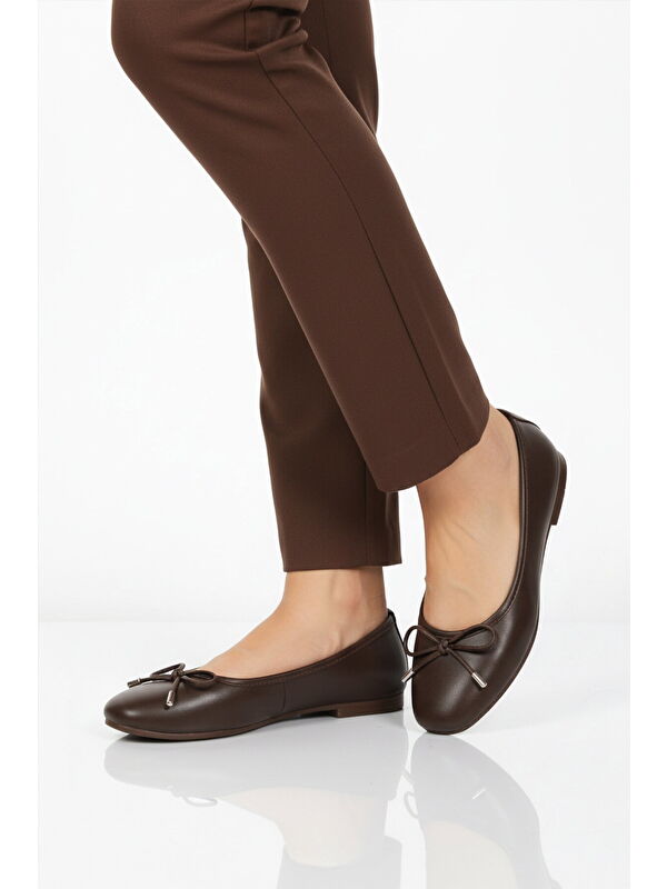 Ayakmod Bej Ayakmod Hafif Kadın Babet Ayakkabı B-34 Z