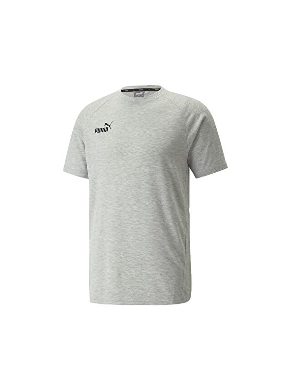 Puma Teamfinal Casuals Tee Erkek Futbol Tişörtü 65738533 Gri