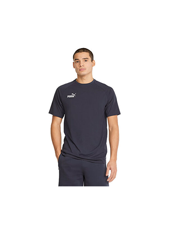 Puma Teamfinal Casuals Tee Erkek Futbol Tişörtü 65738506 Lacivert