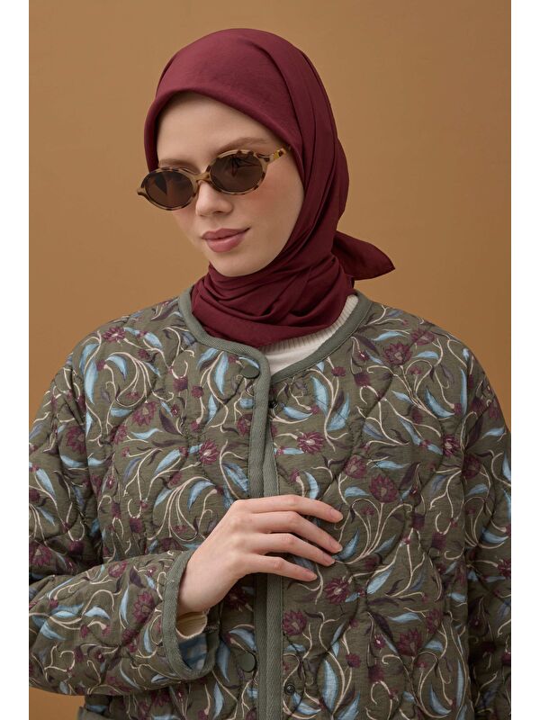 HE-QA Soft Kraş Eşarp Bordo