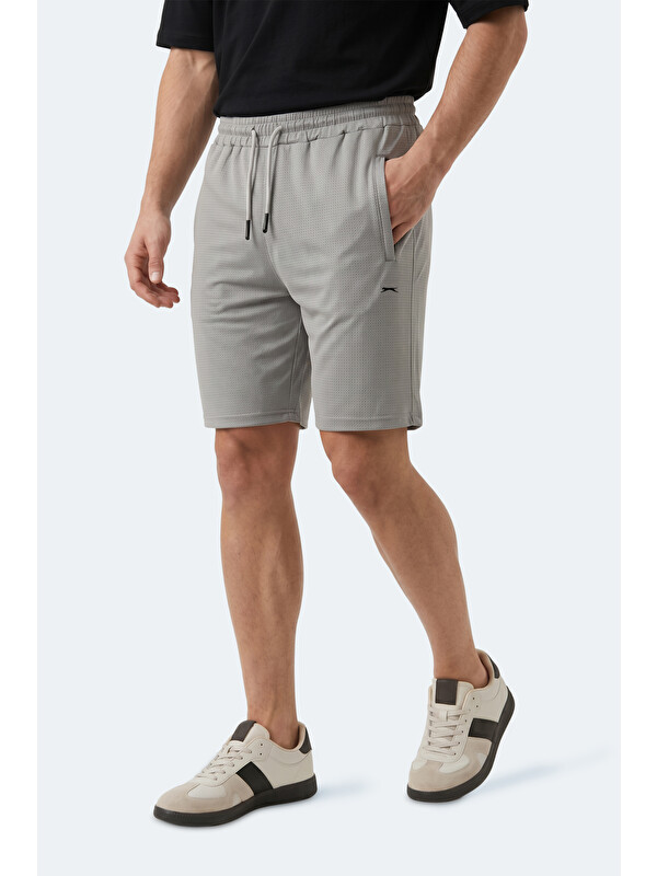 SLAZENGER HYPERBOLT I Erkek Cepli Fıtness Gümüş Şort