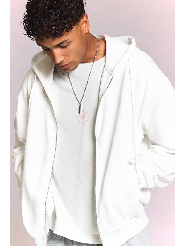 Tarz Cool Erkek 3 İplik Şardonlu Regular Fermuarlı Kapüşonlu Sweatshirt – Kalın Kışlık Hoodie