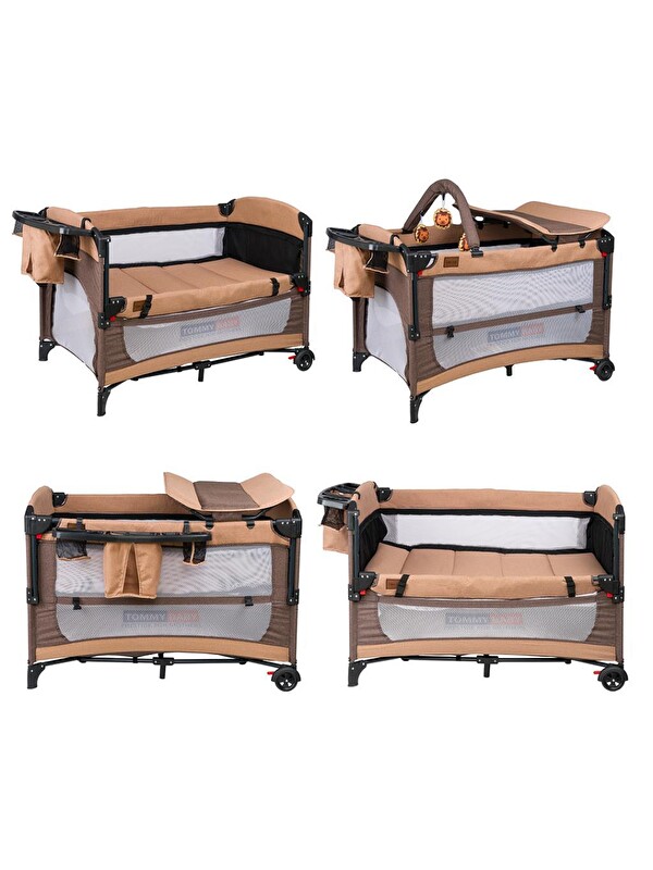 TOMMYBABY TEDY Anne Yanı Oyun Parkı Beşik 70x110