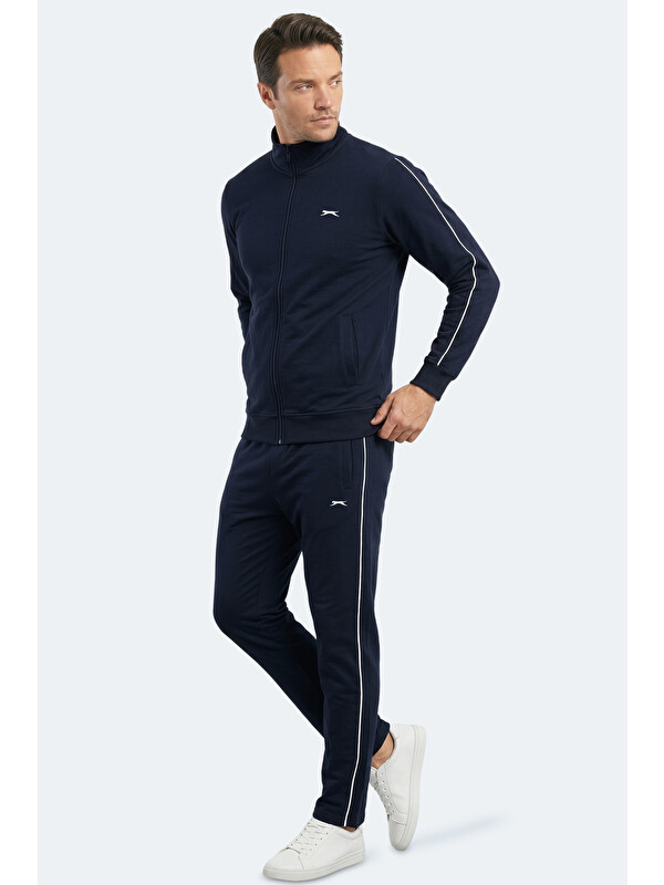 SLAZENGER BLOWBACK Erkek Slim Fit Lacivert Eşofman Takımı