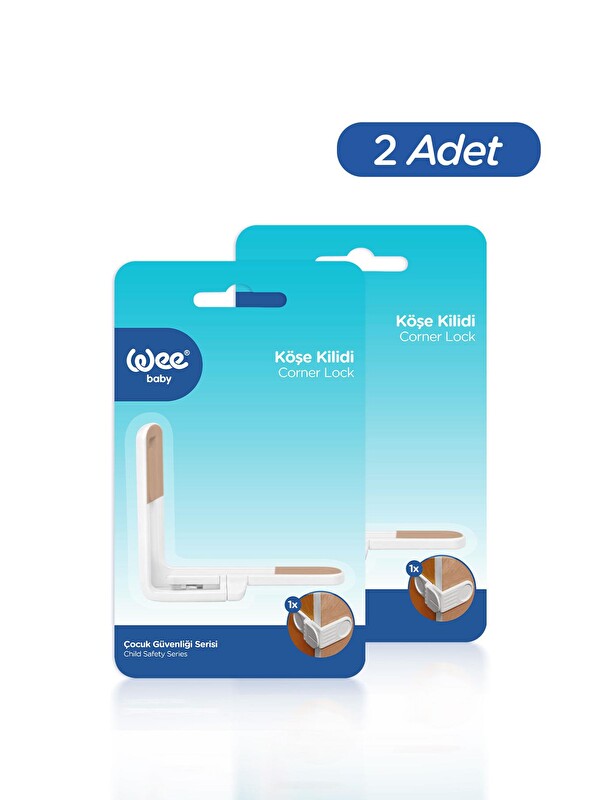 WEE BABY Vidasız Bebek Köşe Kilidi (2 Adet)
