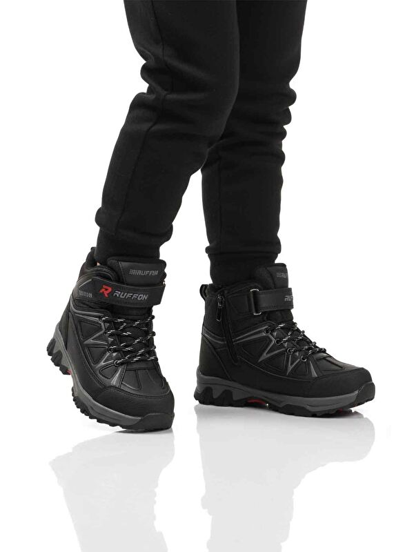Siyah Polarlı Kaymaz Çocuk Outdoor Bot 2301 F - Görsel 2