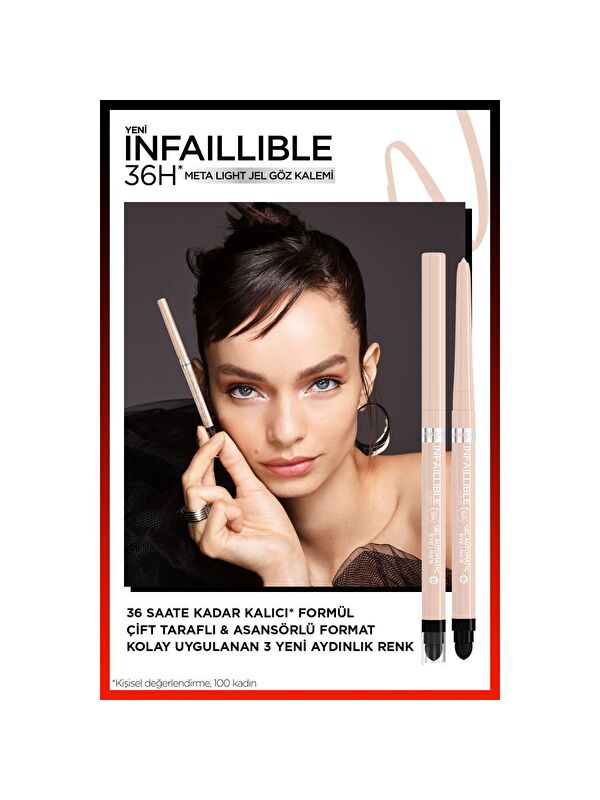 L'Oreal Paris L'Oréal Paris Infaillible Meta Light Jel Göz Kalemi - Polar White
