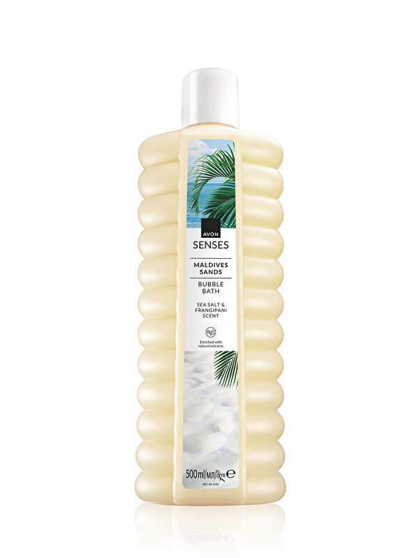 AVON Senses Maldives Sands Deniz Tuzu ve Frangipani Kokulu Banyo Köpüğü 500 Ml.