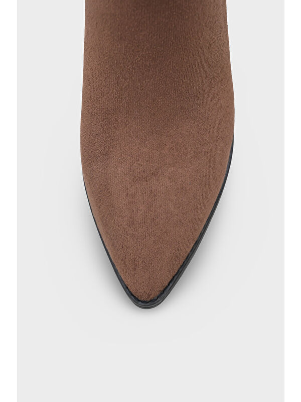 Silva Kadın Sivri Burun Kahverengi Bot - Görsel 4